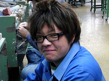 昨年２月に写したマコト眼鏡さんの水田晴さん
