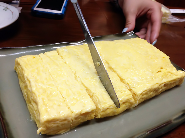 チーズ入りの卵焼き