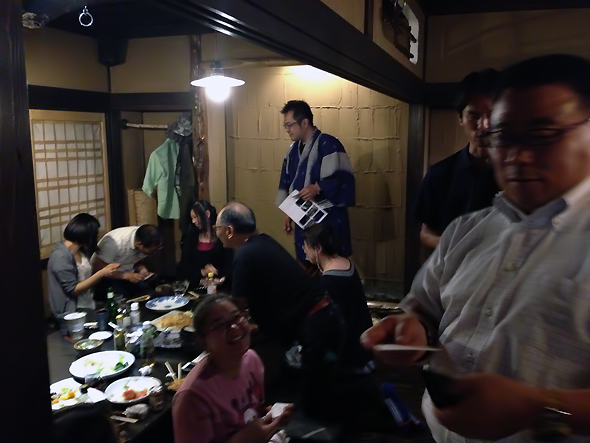 名刺交換会のように
