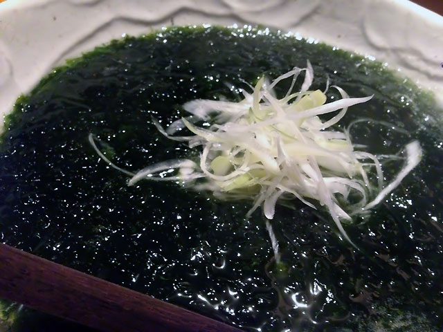 豆腐の青のりスープ