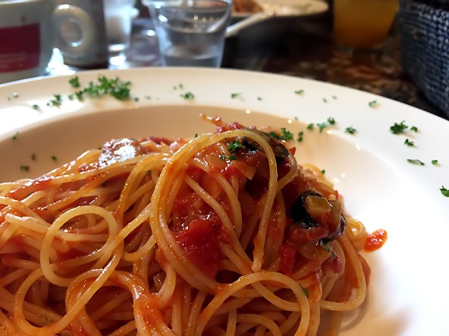 lunchのパスタ