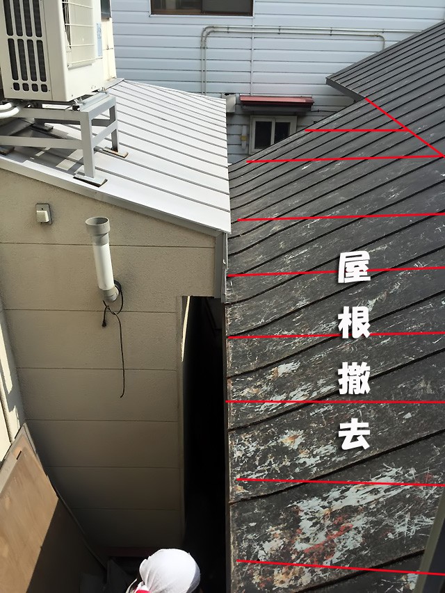 撤去屋根